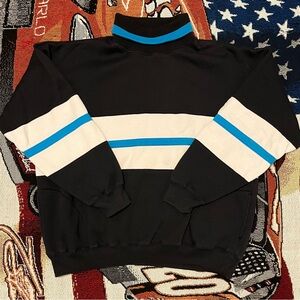 Vintage Claybrooke Sport Mens Turtleneck Sweatshirt with Pockets (XL)